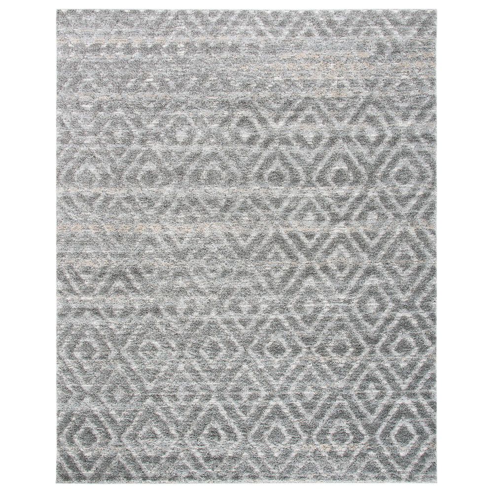 Safavieh Martha Stewart Lucia Shag MSR0782H 8' x 10' Dark Grey and Light Grey Area Rug