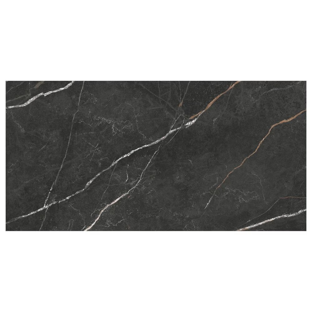 Dal-Tile Perpetuo Infinite Black 12" x 24" Polished Porcelain Floor Tile