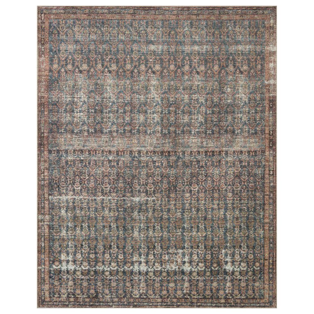 Amber Lewis x Loloi Billie 10' x 14' Ocean and Brick Area Rug