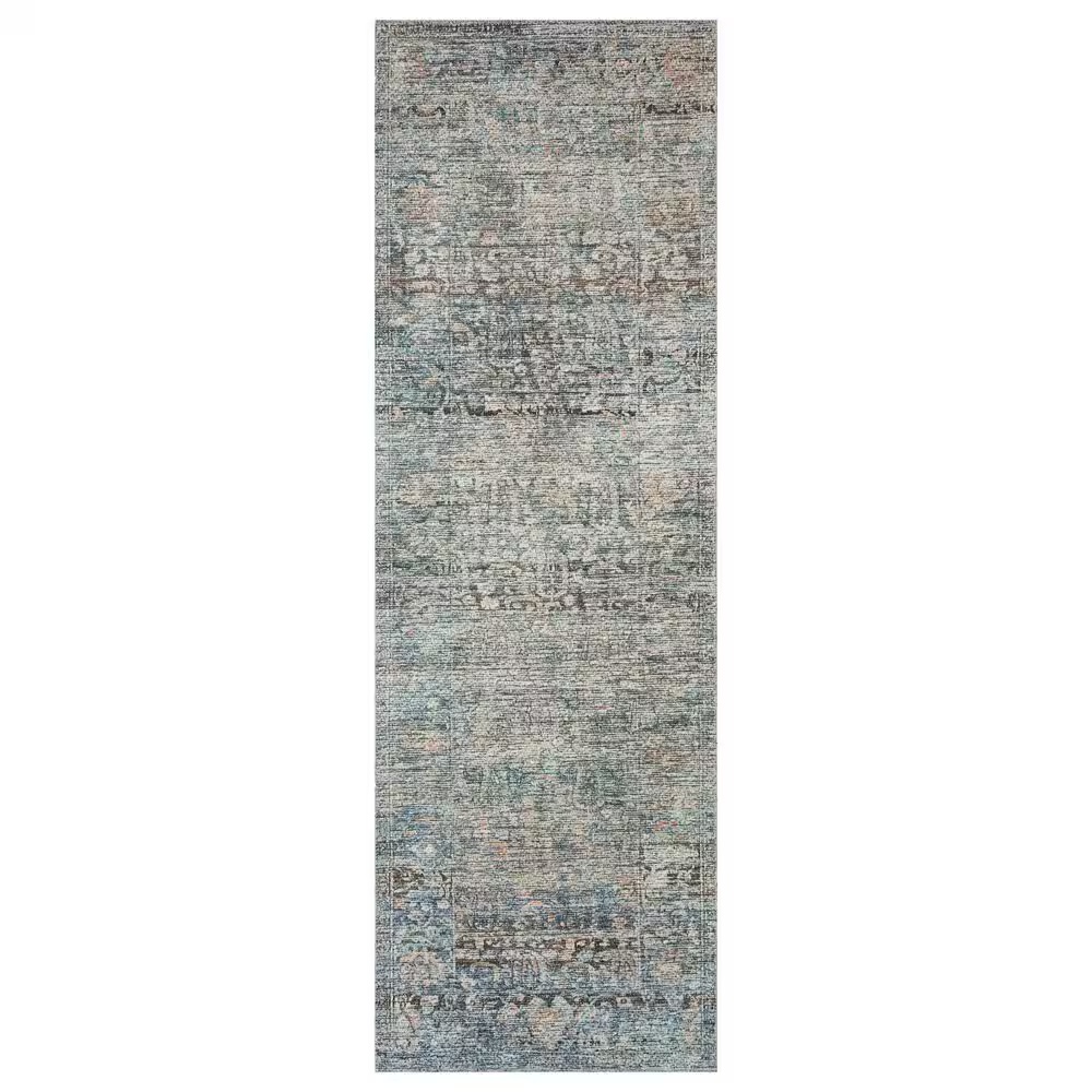 Amber Lewis x Loloi Billie 2'6" x 9'6" Denim and Blush Runner