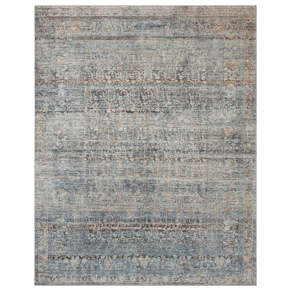 Amber Lewis x Loloi Billie 10' x 14' Denim and Blush Area Rug