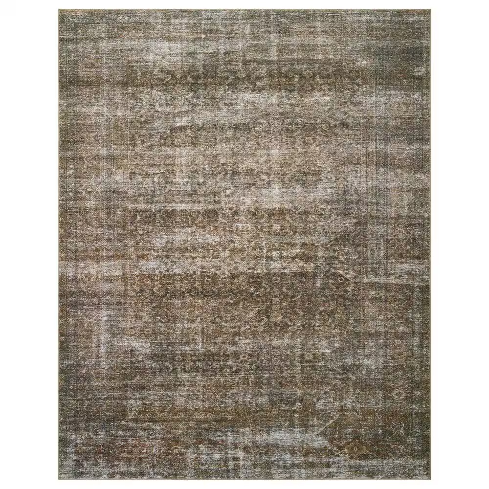 Amber Lewis x Loloi Billie 5' x 7'6" Tobacco and Rust Area Rug