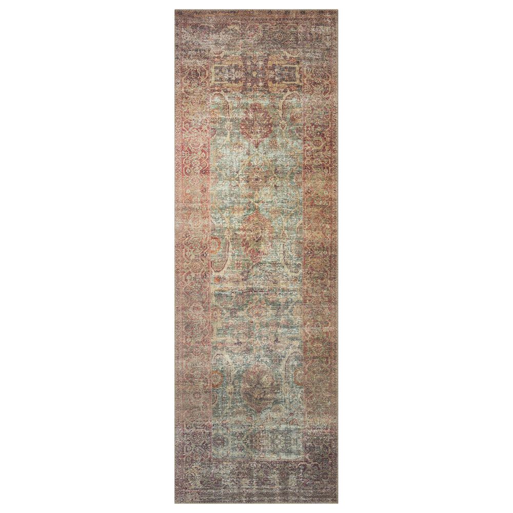 Amber Lewis x Loloi Georgie 2' x 5' Jade and Sunset Area Rug