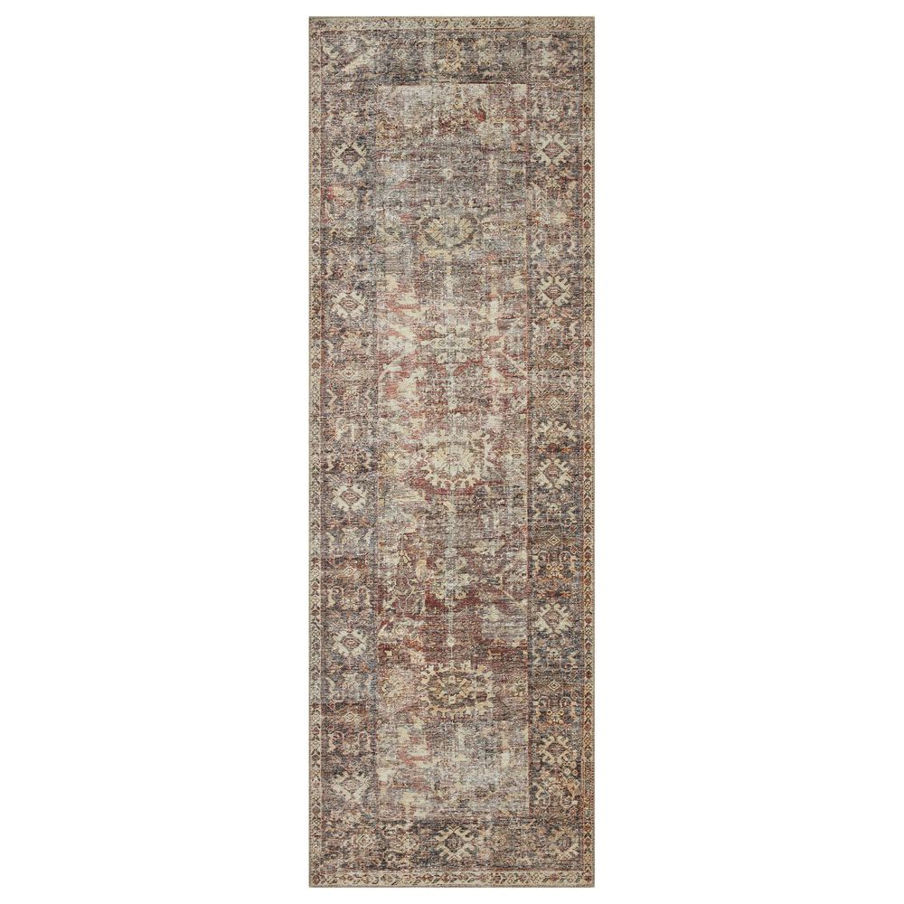 Amber Lewis x Loloi Georgie 2'6" x 7'6" Bordeaux and Antique Runner