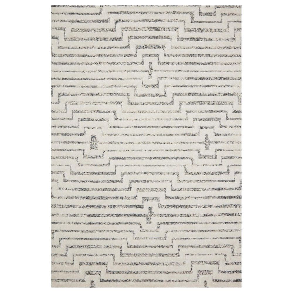 Loloi II Hagen 3'7" x 5'7" White and Sky Area Rug