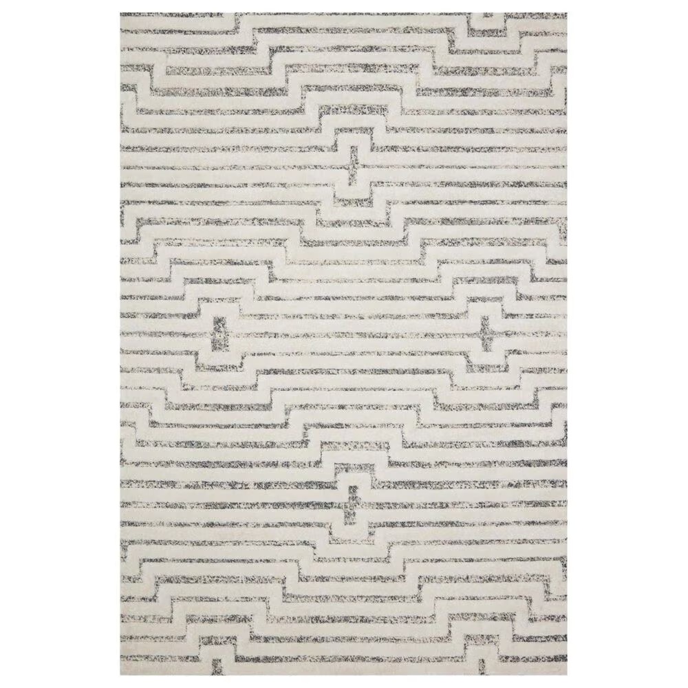 Loloi II Hagen 7'10" x 10'10" White and Sky Area Rug