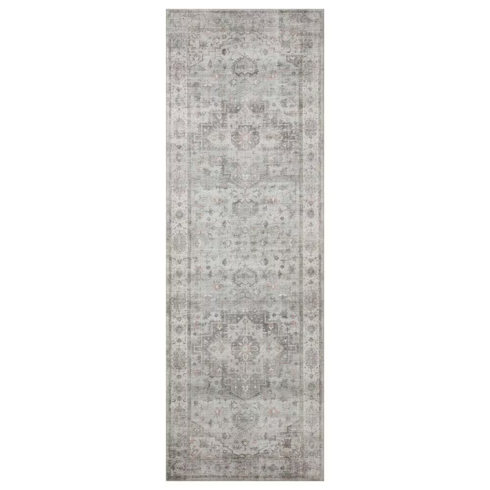 Loloi II Heidi 2'6" x 11'6" Dove and Blush Runner