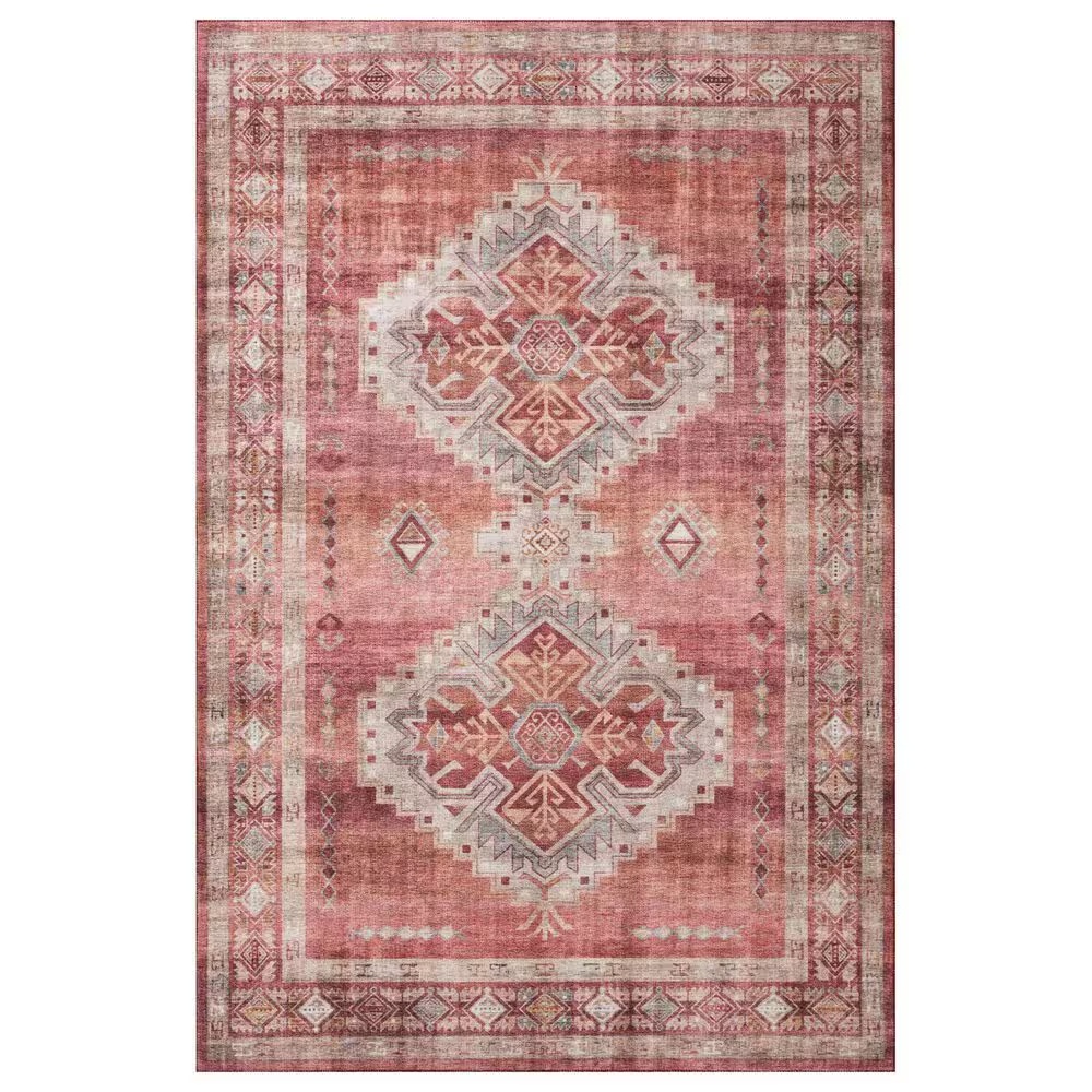 Loloi II Heidi 2'3" x 3'9" Sunset and Natural Area Rug