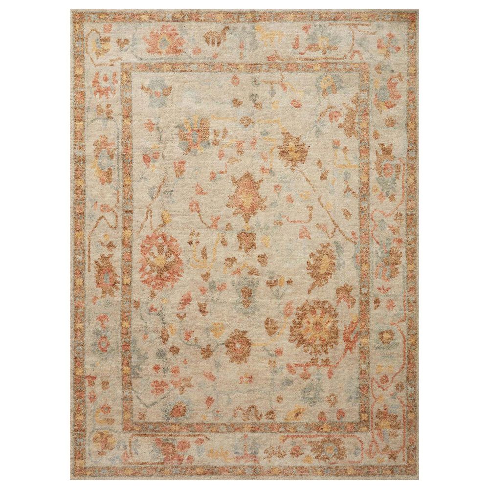 Loloi Clement 5'6" x 8'6" Pebble and Multicolor Area Rug