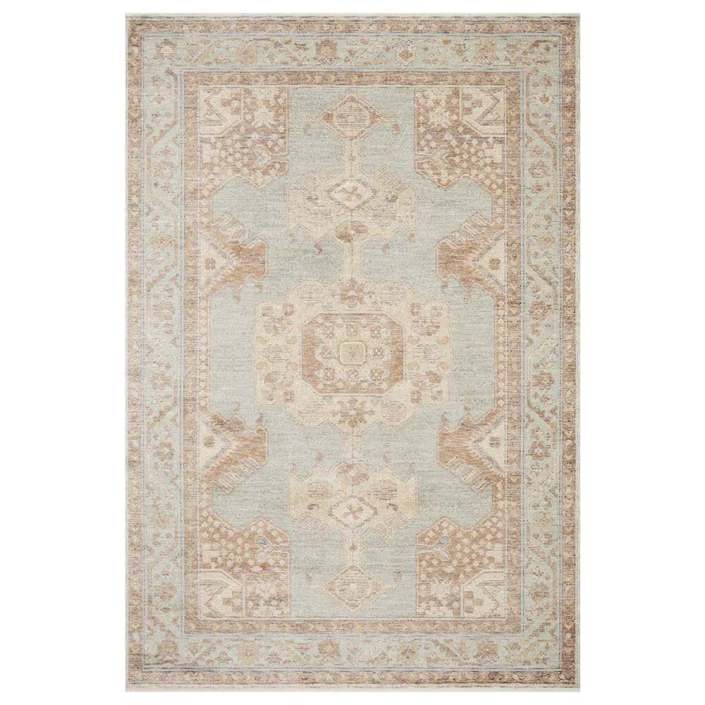 Loloi II Carlisle 9'6" x 13'1" Seafoam and Taupe Area Rug