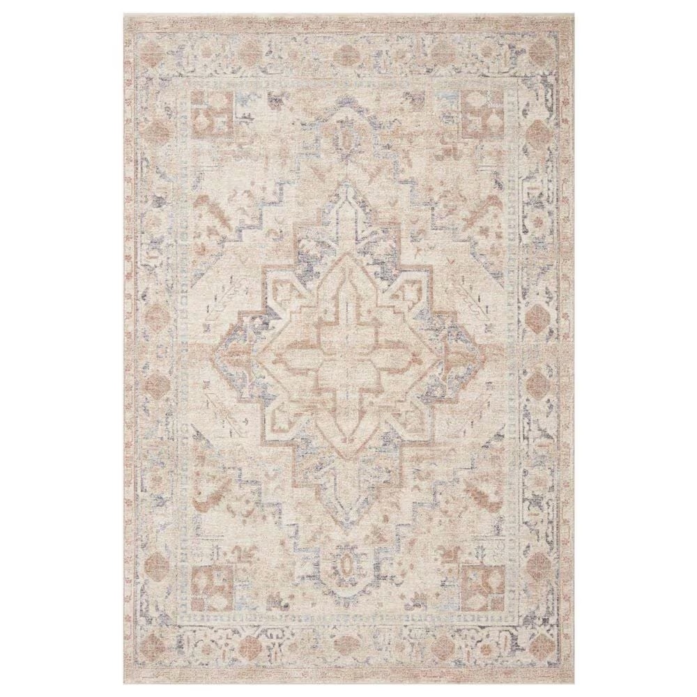Magnolia Home Carlisle 5'3" x 7'9" Beige and Slate Area Rug