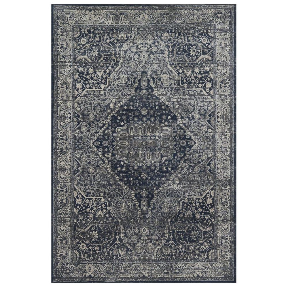 Magnolia Home Everly VY-02 2'7" x 4' Grey and Midnight Area Rug