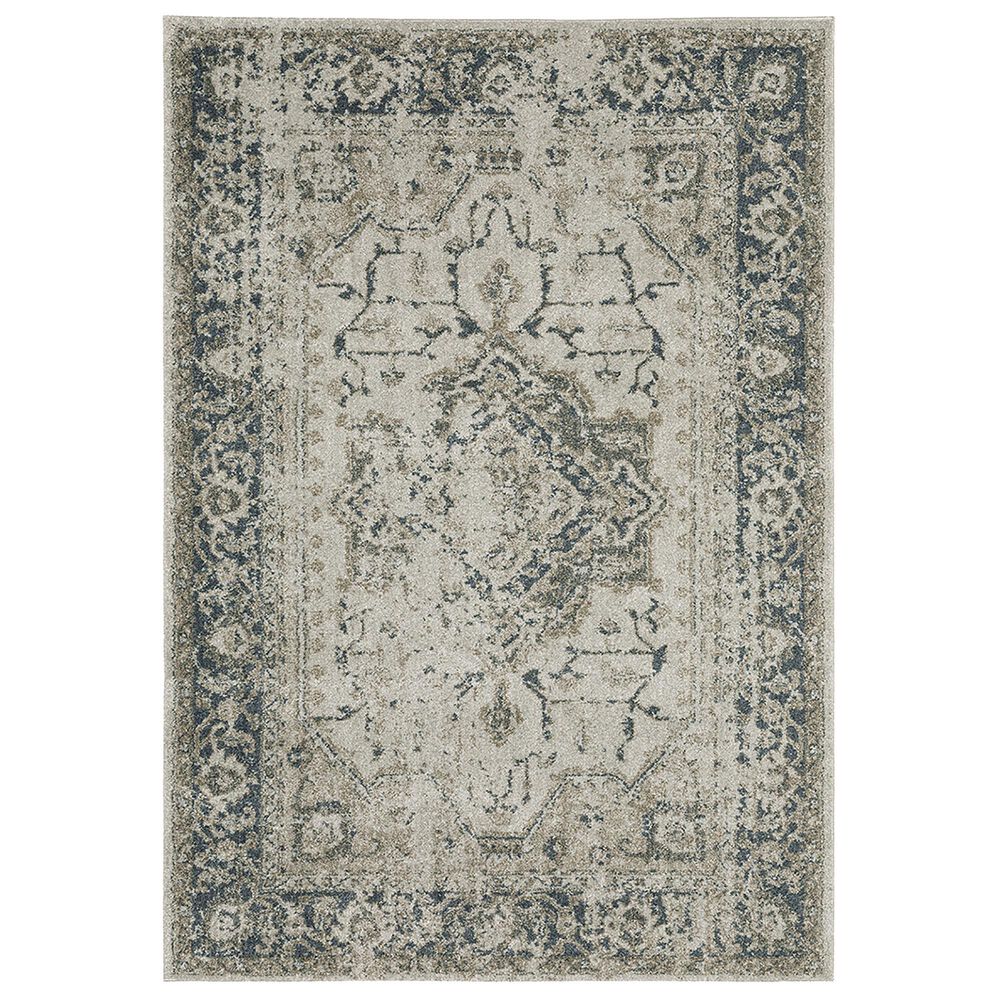 Oriental Weavers Alton Medallion 2'3" x 7'6" Beige and Blue Runner