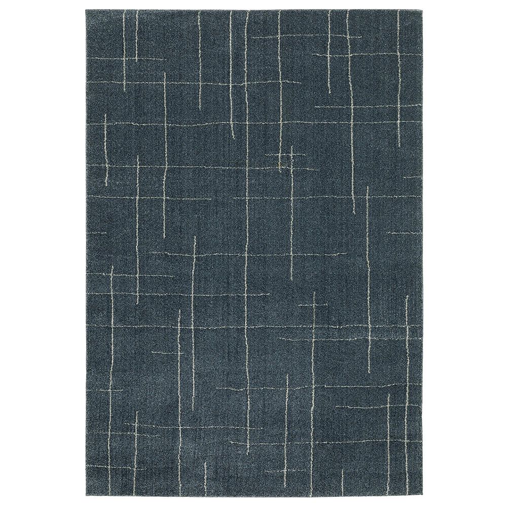 Oriental Weavers Alton Geometric 9'10" x 12'10" Blue and Beige Area Rug