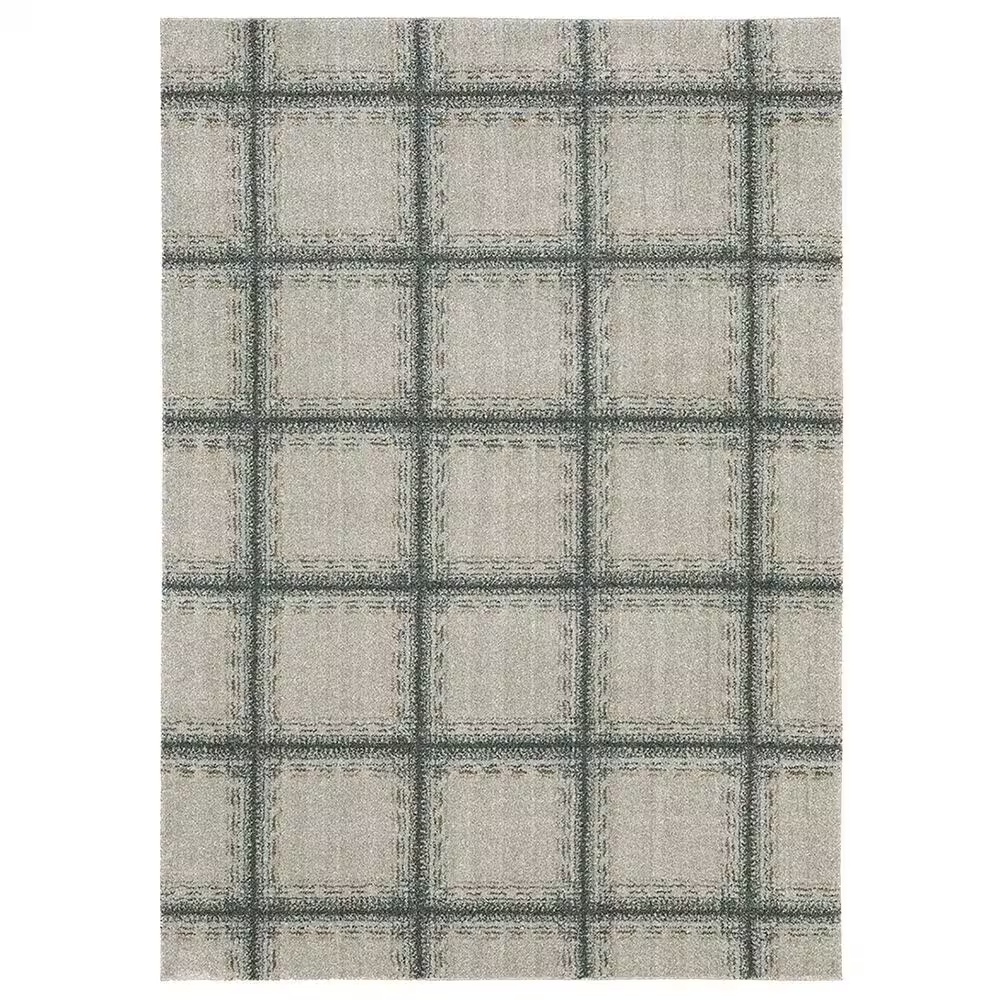 Oriental Weavers Alton Blocks 9'10" x 12'10" Beige and Blue Area Rug