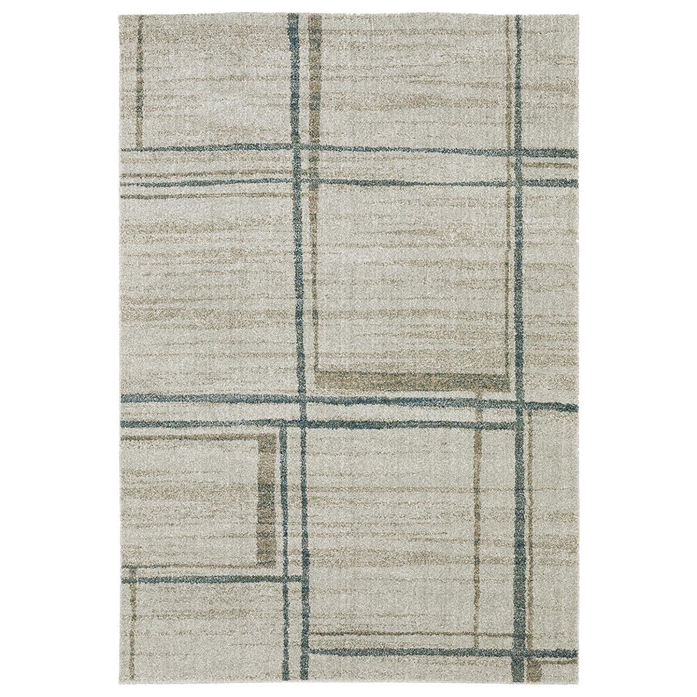 Oriental Weavers Alton 501Z9 9'10" x 12'10" Beige and Blue Area Rug