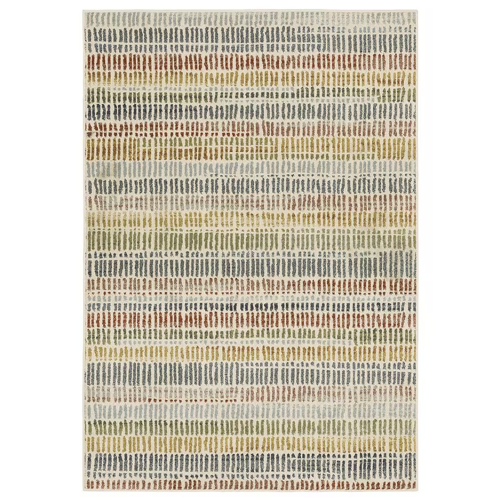 Oriental Weavers Branson 7'10" x 10' Ivory and Multicolor Area Rug