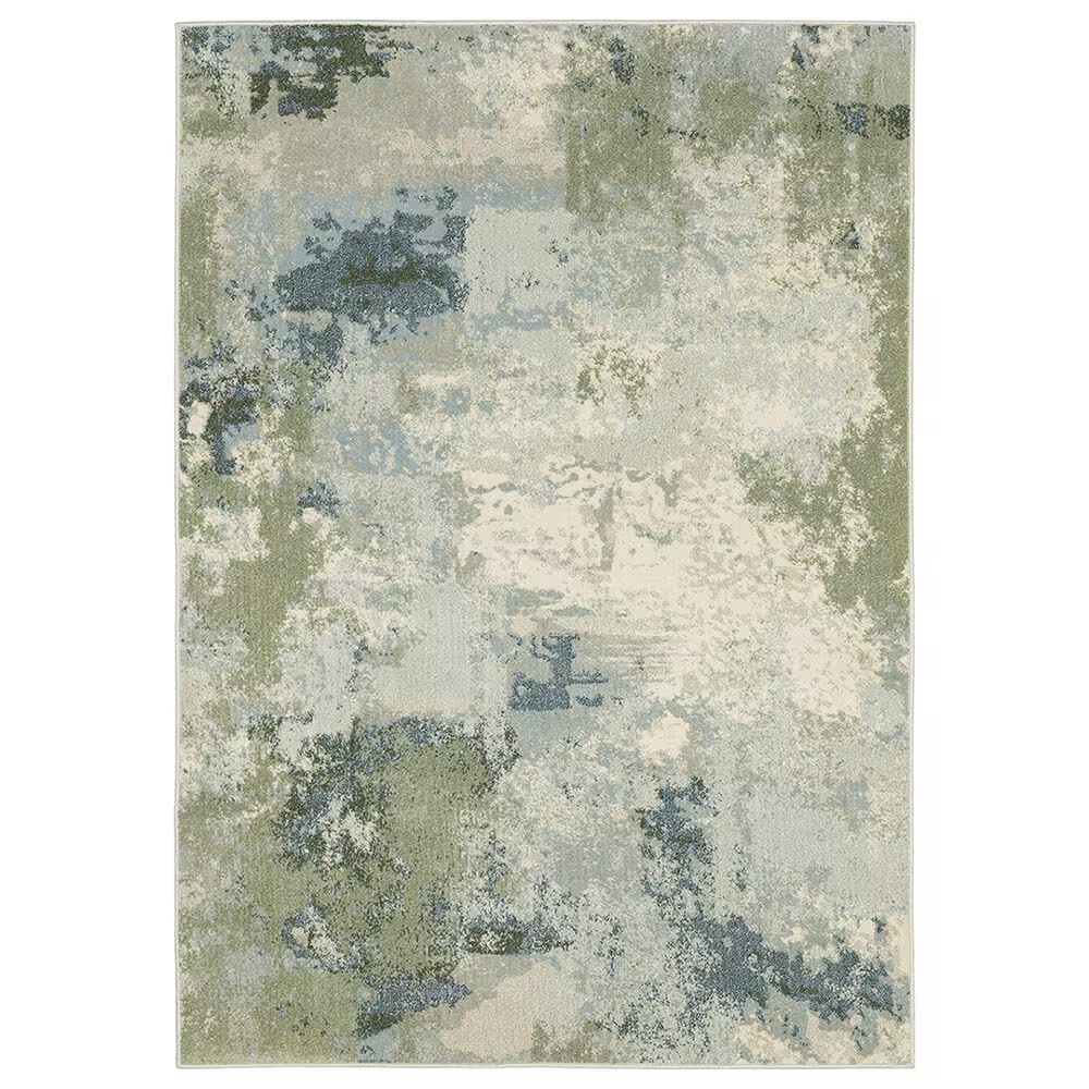 Oriental Weavers Branson 9'10" x 12'10" Blue and Green Area Rug