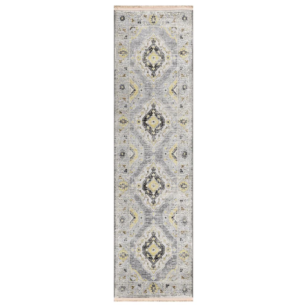 Dalyn Rug Company Marbella 2'3" x 7'6" Grey Runner