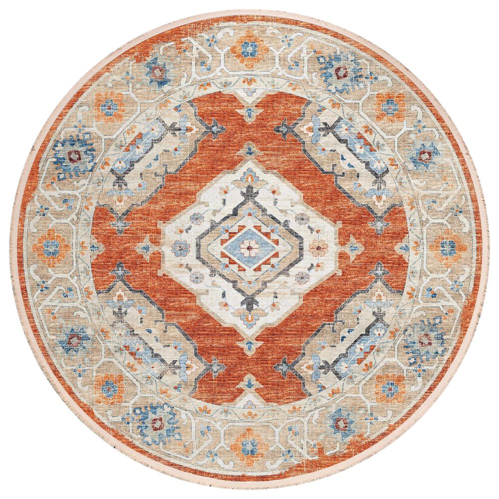 Dalyn Rug Company Marbella 8' Round Spice Area Rug