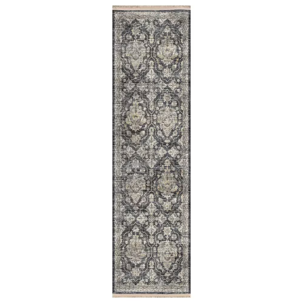 Dalyn Rug Company Marbella 2'3" x 7'6" Charcoal Runner
