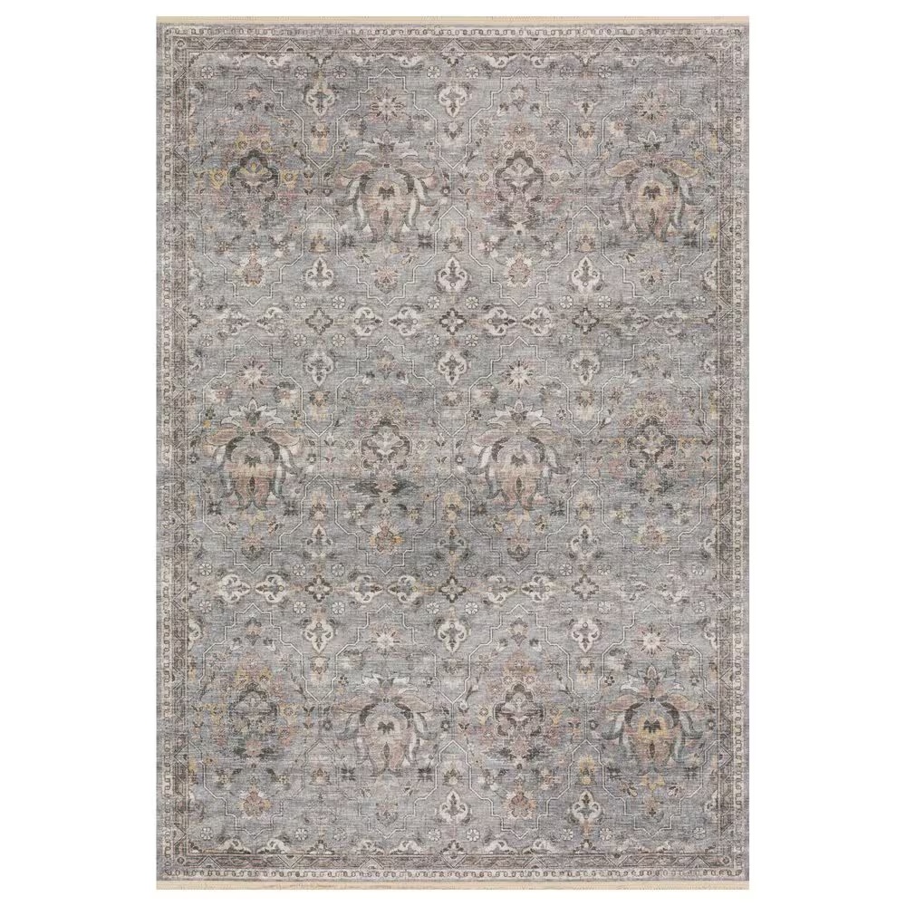 Dalyn Rug Company Marbella 3' x 5' Silver Area Rug