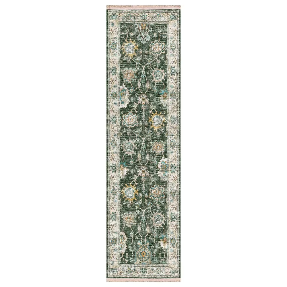 Dalyn Rug Company Marbella 2'3" x 7'6" Olive Runner