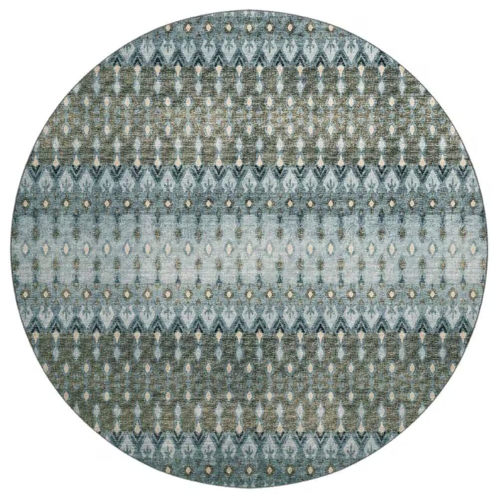 Dalyn Rug Company Brisbane 8' Round Mineral Blue Area Rug