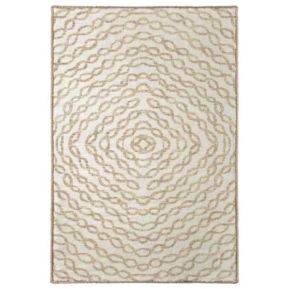 Dalyn Rug Company Brisbane Geometric 1'8" x 2'6" Ivory Area Rug