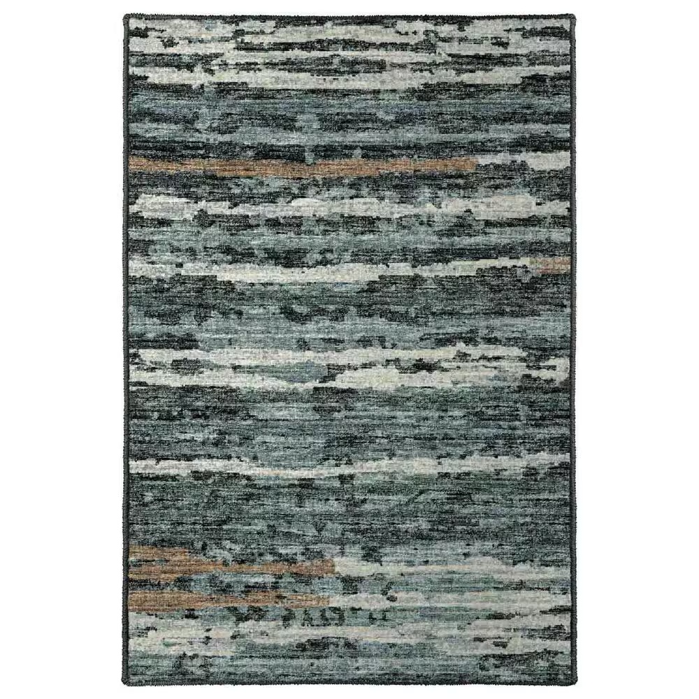 Dalyn Rug Company Brisbane Striped 1'8" x 2'6" Midnight Area Rug