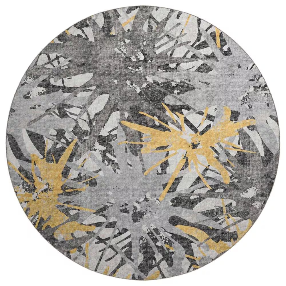 Dalyn Rug Company Brisbane BR6 8' Round Gold Area Rug