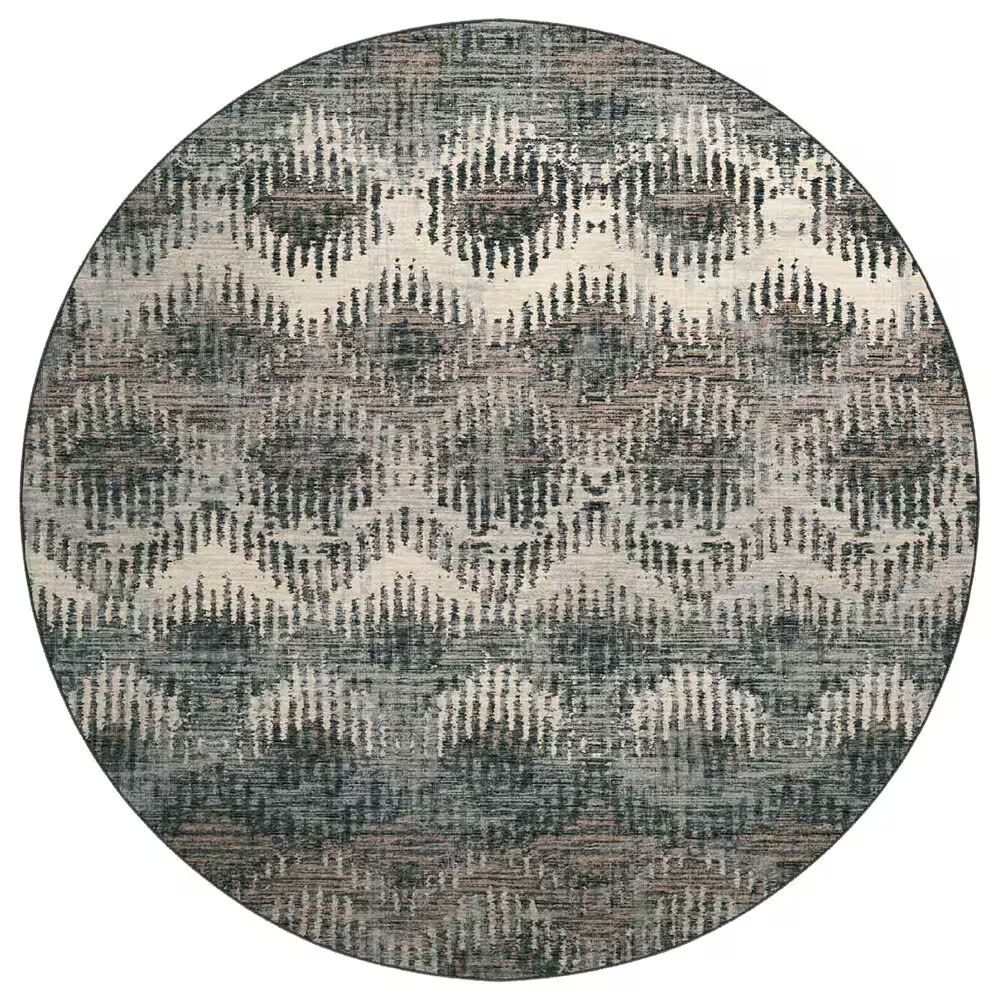 Dalyn Rug Company Brisbane BR9 8' Round Midnight Area Rug
