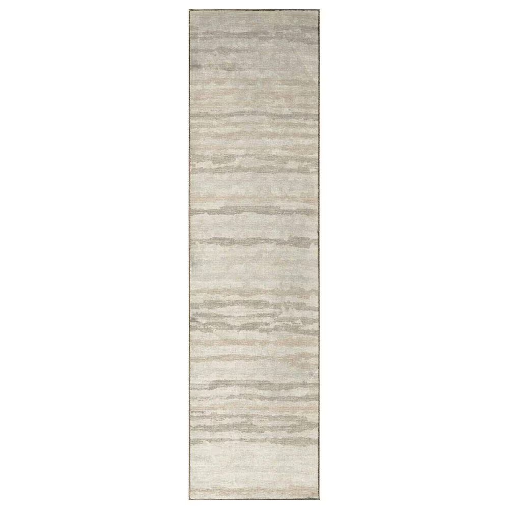Dalyn Rug Company Brisbane Striped 2'3" x 7'6" Linen Runner