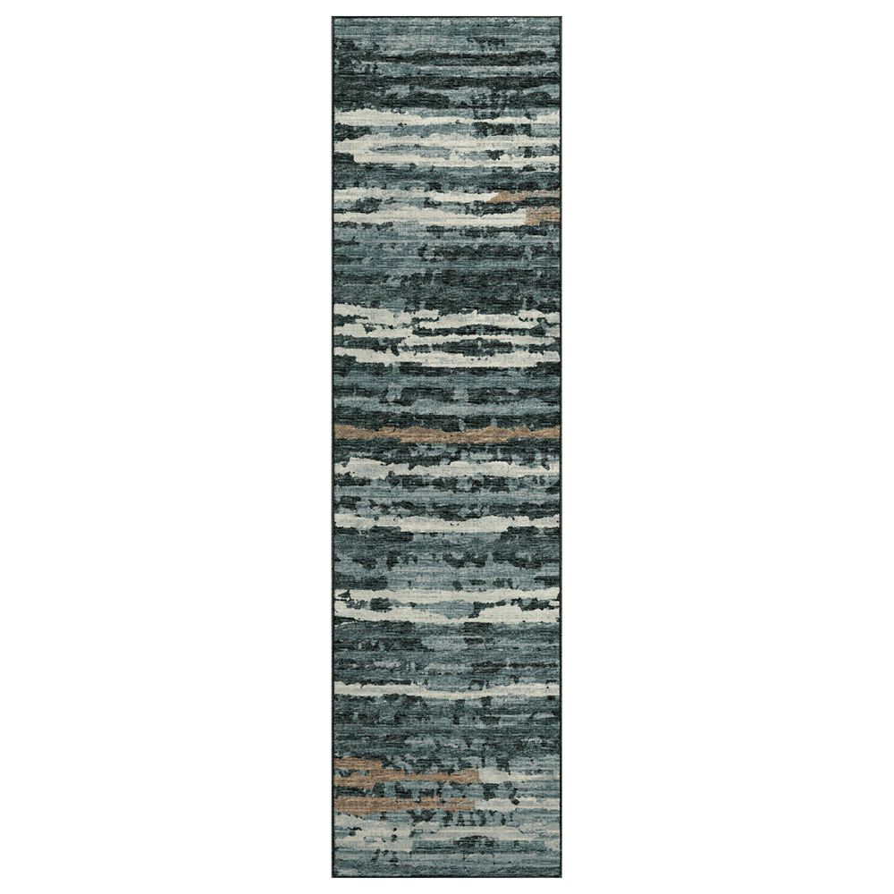 Dalyn Rug Company Brisbane Striped 2'3" x 7'6" Midnight Runner