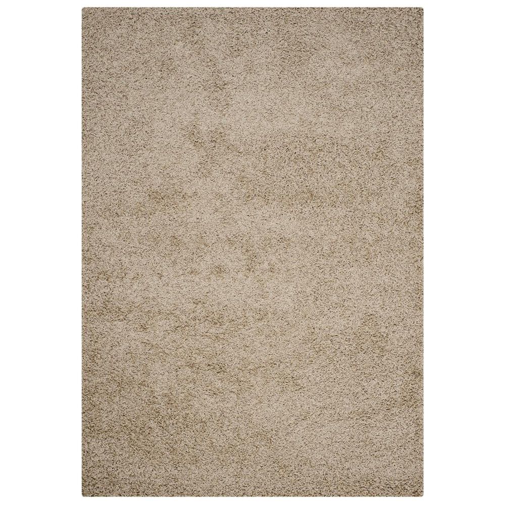 Safavieh Athens Shag SGA119G-5 5'1" x 7'6" Beige Area Rug